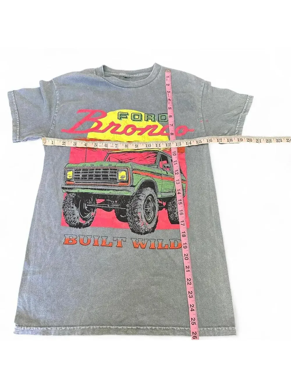 Ford Bronco Built Wild T-Shirt Size S